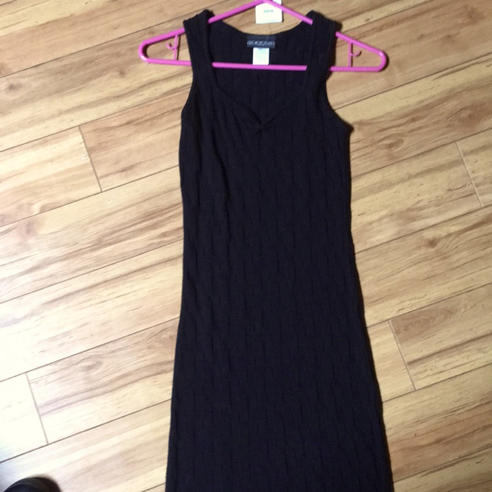 Women’s black knit dress